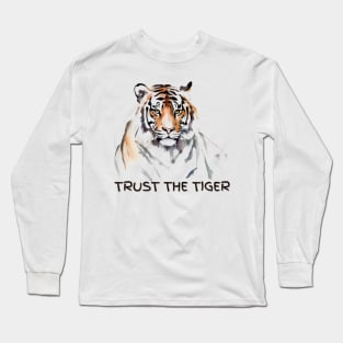 Trust The Tiger | Colorful Majesty | Tiger Lovers Long Sleeve T-Shirt